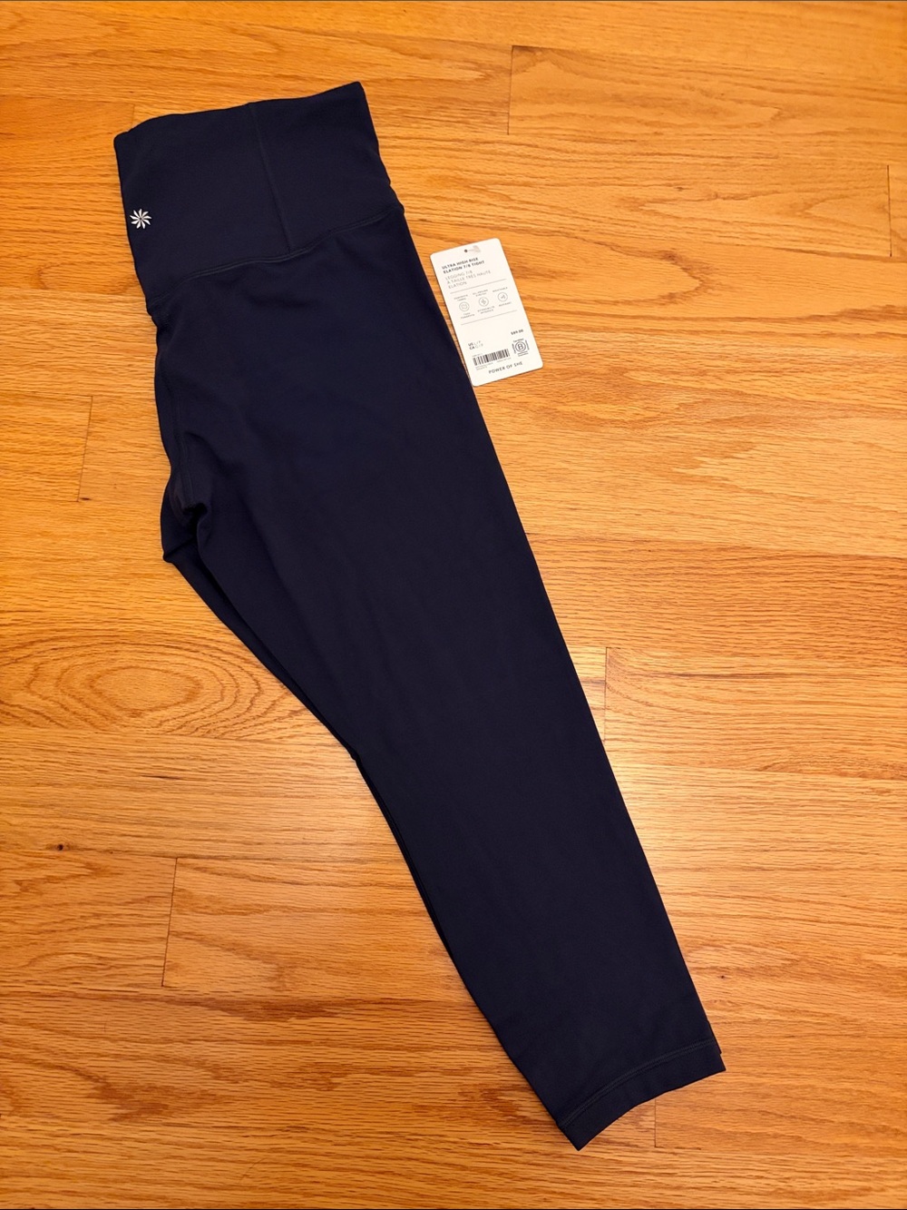 NWT Athleta Ultra High Rise Elation 7/8 Tight NAVY